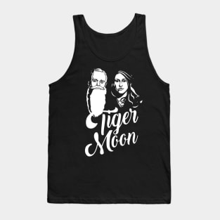 Tiger Moon - White Duo Tank Top